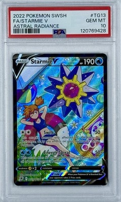 2022 Pokemon Sword Shield Starmie V #TG13 Full Art Astral Radiance