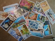 Collection lot 22 different stamps of Djbouti