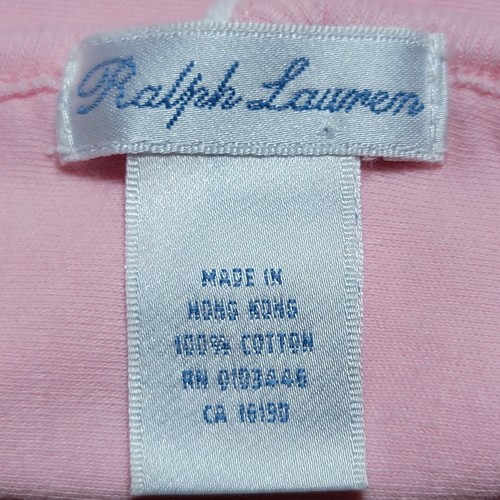 Ralph Lauren Pink Baby Blanket 26" X 31" - Picture 4 of 4