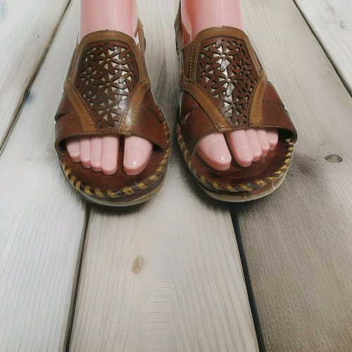 ARIAT braune Del Rey Leder-Sandalen mit Fersenriemen mit 7 - Bild 3 von 8