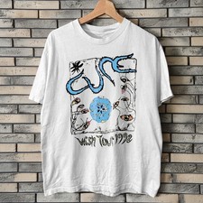 NEW The Cure Wish Tour 1992 T-shirt White Heavy Cotton T-Shirt