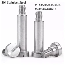 Slotted Head Precision Shoulder Screws 304 Stainless Steel M1.6 M2 M2.5 M3-M10