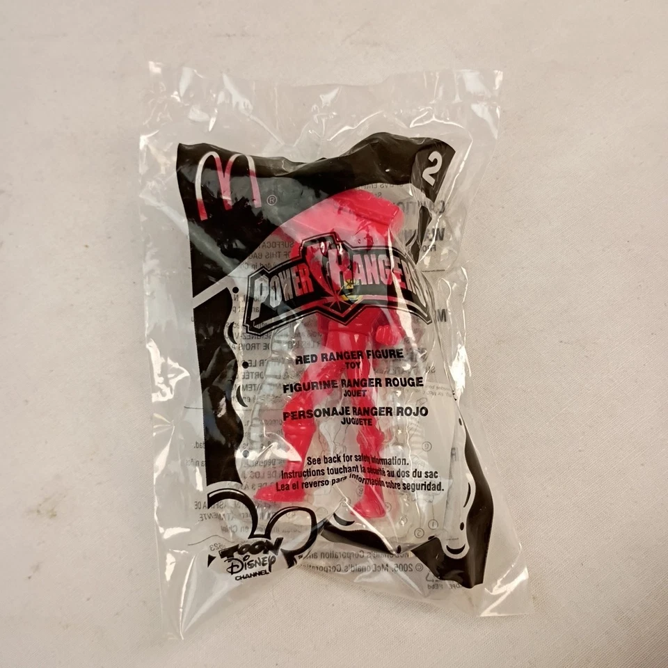 Lote de 4 juguetes Happy Meal Power Rangers McDonald's 2005 vintage sellados Foto 3 de 4