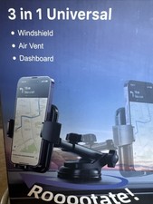 3 in 1 car phone mount holder Dashboard/Windshield/Air Vent- Versatile-Easy