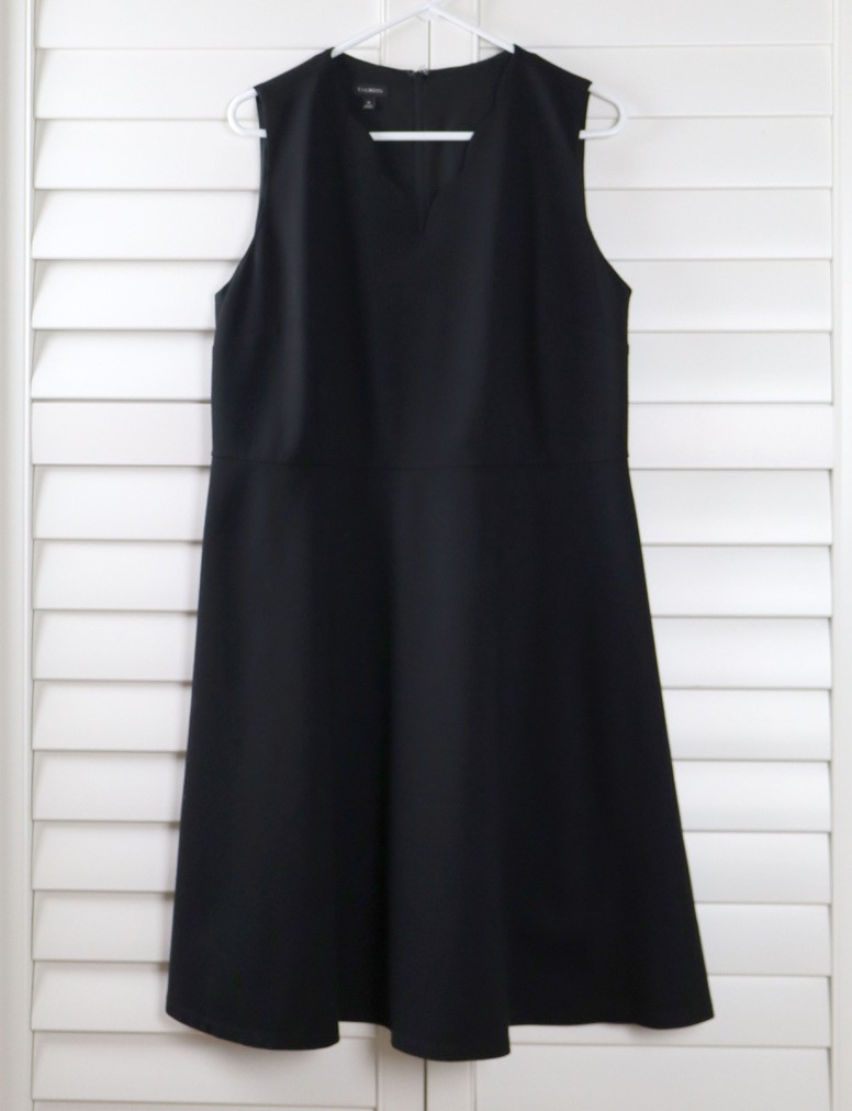 TALBOTS $139 Solid Black Ponte Stretch Scalloped … - image 5