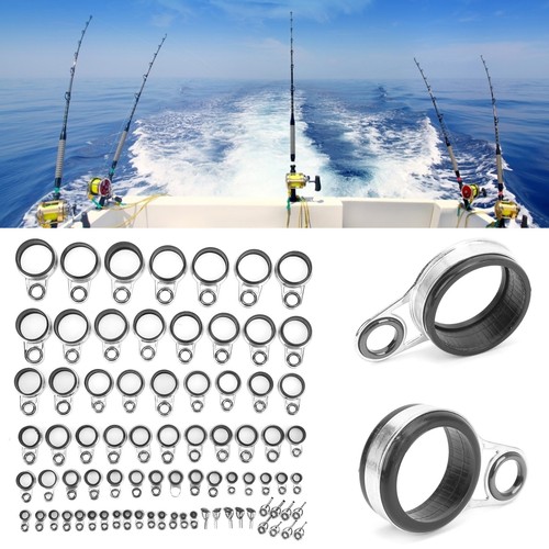 Teleskop Brandungs Casting Rutenführungen Spitze Reparatur Set Angelrute Eye Line FA - Bild 4 von 23