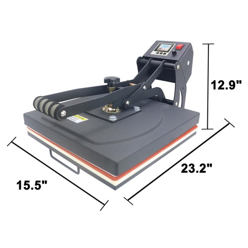 RoyalPress 15" x 15" Color LED Industrial-Quality Digital Sublimation Heat Tr... - Picture 6 of 6