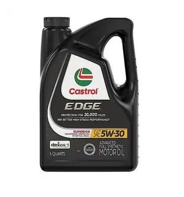 [SALE]Castrol Edge 5W-30 Full Synthetic Motor Oil, Superior Wear Protection, 5qt