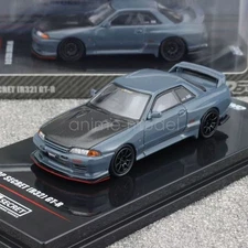 Inno 1:64 Scale Gray Skyline GTR R32 Top Secret Sports Diecast Display Toy Model