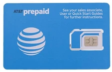 ✅ NEW AT&T Nano SIM Card 5G/LTE Prepaid 3-in-1 Activation Kit - Genuine OEM USA