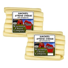 Wisconsin Cheese Company -Smoked String Cheese (2) 12-ounce Packs
