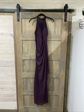 Davids Bridal PLUM Color Floor length Gown Size 6