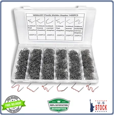 1400PCS Plastic Welding Kit,Plastic Welder Staples,6 Different Shapes