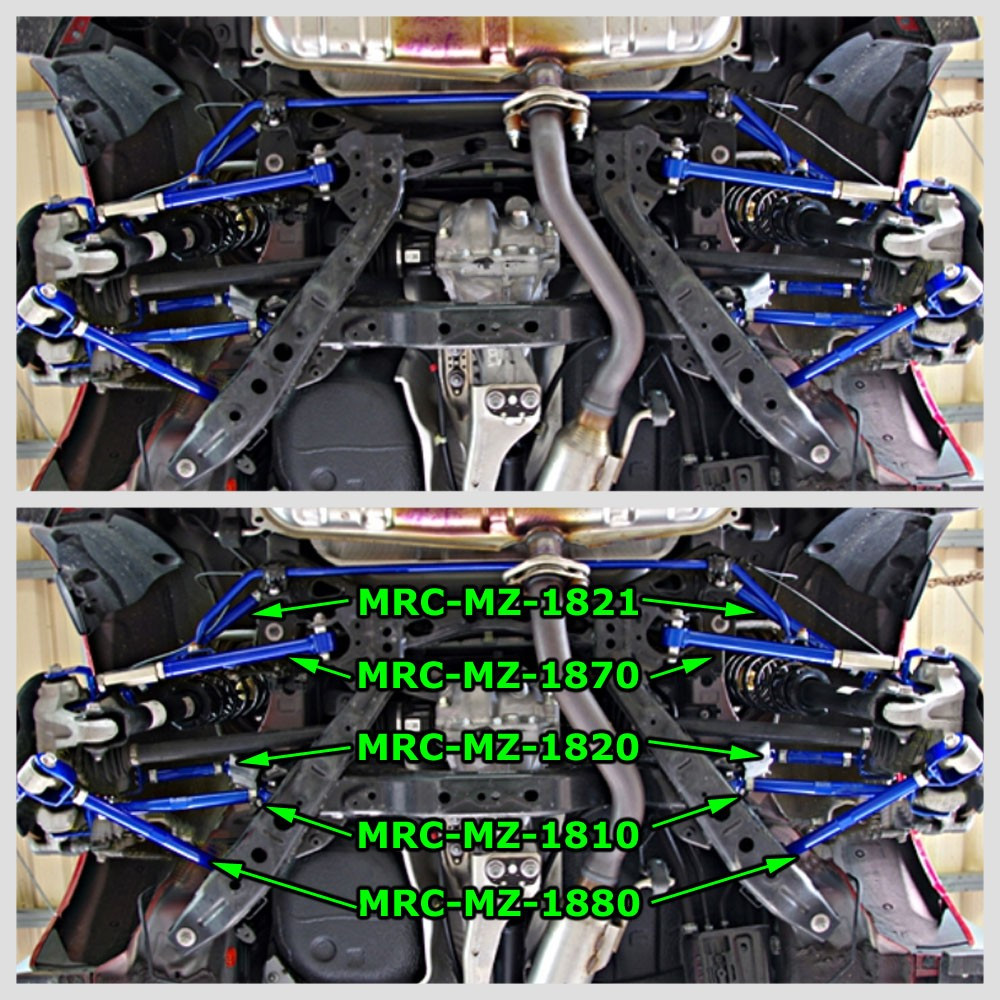 ロードスターND MEGAN RACING アームキット Megan Rear Adjustable Toe Control Arm For 16-25 Mazda MX-5