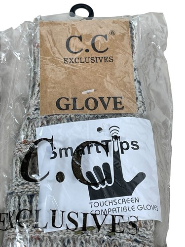 C.C Exclusives Strick Stirnband & Handschuhe Set Haferflocken Konfetti Neu mit Etikett - Bild 3 von 8