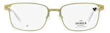 Lot of 2 New SHINOLA  SH31002 Satin Gold  Eyeglasses  Retail $300 each