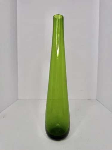 New ListingHTF Vintage MCM Blenko Glass 5616-b Vase In Lime 14” Stunning