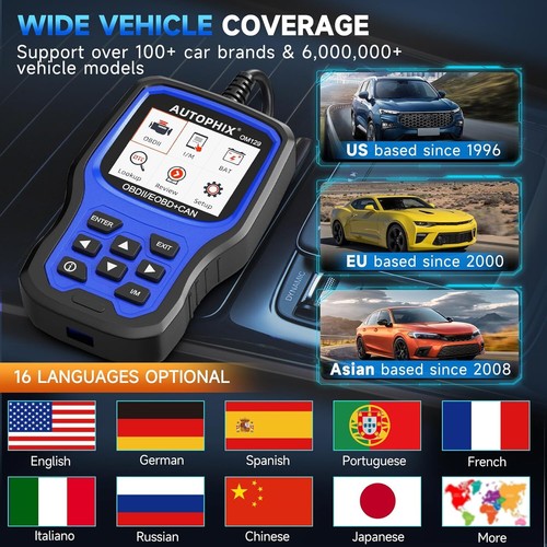 AUTOPHIX OM129 Car OBD2 Scanner Code Reader Battery Test Engine Diagnostic Tool - Picture 6 of 15