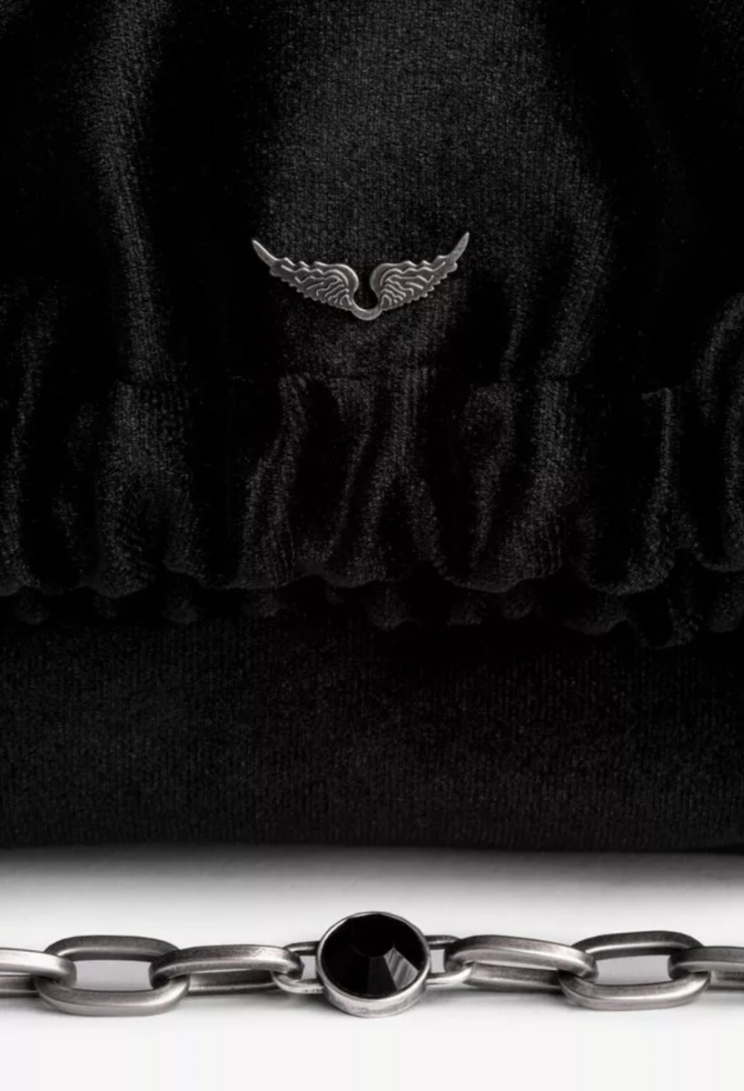 the virgins bijou velvet hand bag イニシャルK Kiss Lock Handbag | Luxurious Black Velvet Bag | Unique