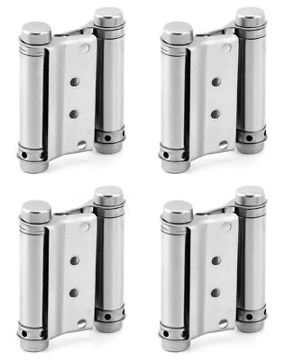 2 par de bisagras abatibles de puerta de acero inoxidable de 3 pulgadas - Image 1 of 4