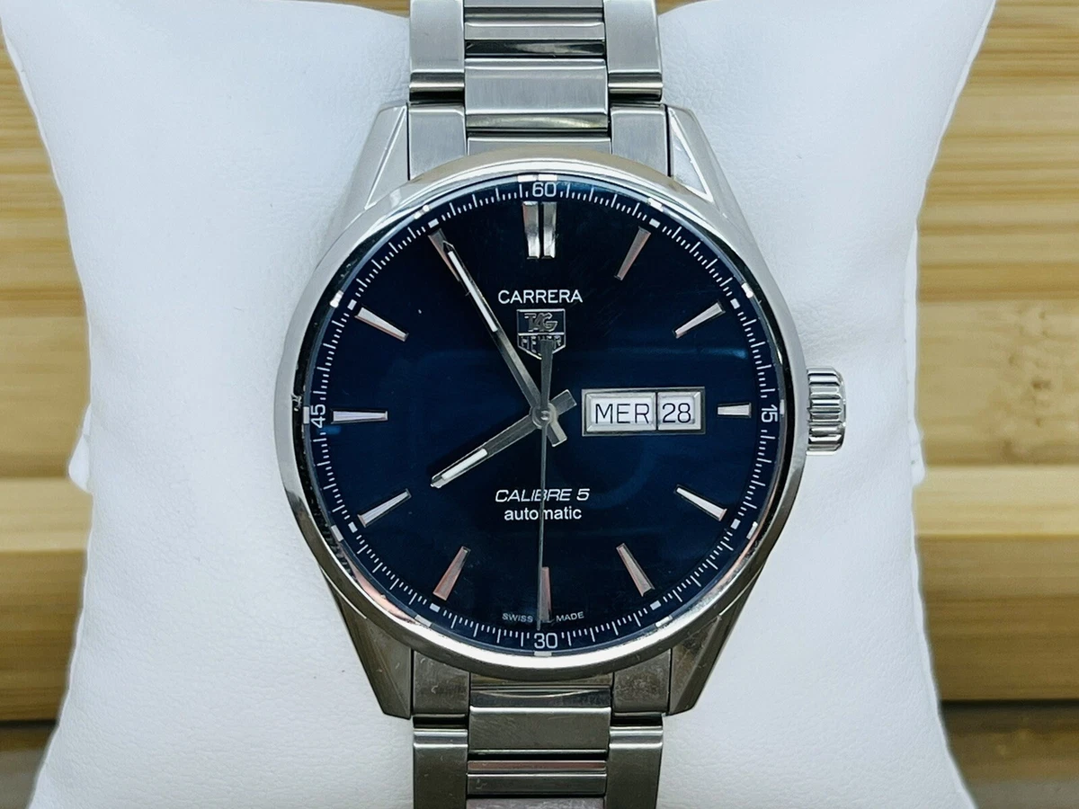 Tag Heuer Carrera. Calibre 5. Full Set. Excellent condition. Blue