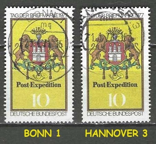 Bund BRD Mi. 0948 aus 1977 ORTSVOLLSTEMPEL Bonn 1 ODER Hannover 3 / ZUR AUSWAHL