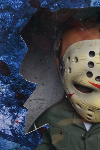 MEGA FIGURA VIERNES 13 Jason Voorhees 15" con SONIDO NUEVO MEZCO - Imagen 4 de 6