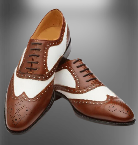 Leather Brogue Dress Shoes, Men 