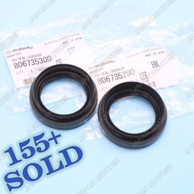 New OEM Subaru Impreza WRX STi Legacy Forester Tribeca Front Drive Axle Seal SET