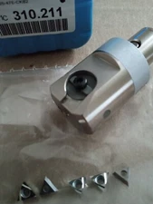 New Big Kaiser Fine Boring Head 310.211 + 5 Finishing Inserts LOT! 651.823 Lot