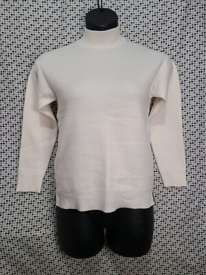 NWT Primark Soft White Mock Neck Sweater Size M