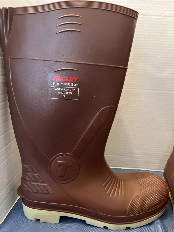 Tingley Rubber Work Boots Premier G2 Waterproof Safety Toe Mens Size 10 - Image 2 of 4