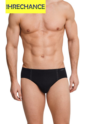 6 SCHIESSER COTTON ESSENTIALS HERREN SUPERMINI SLIP 5-8 blau schwarz weiß 205221