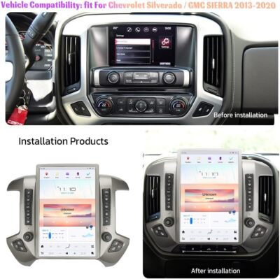 For Chevrolet Silverado GMC Sierra Android 13 Radio Stereo Carplay GPS Navi Unit