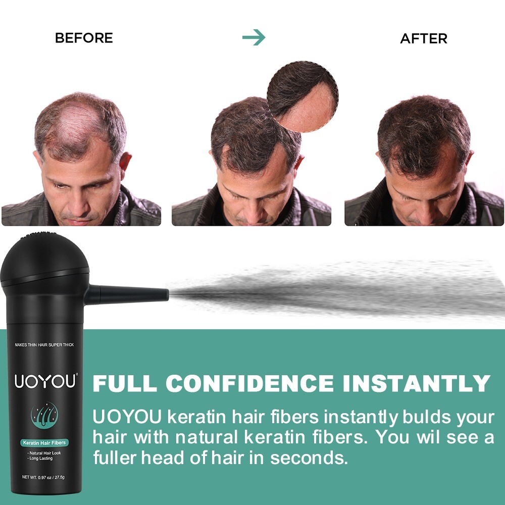 uoYou® Hair Thickening Fibres 27.5g For Instant Full Looking Hair