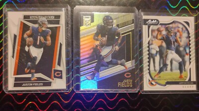 JUSTIN FIELDS 2022 Panini Rookies & Stars, Illusions & Absolute base, STEELERS!