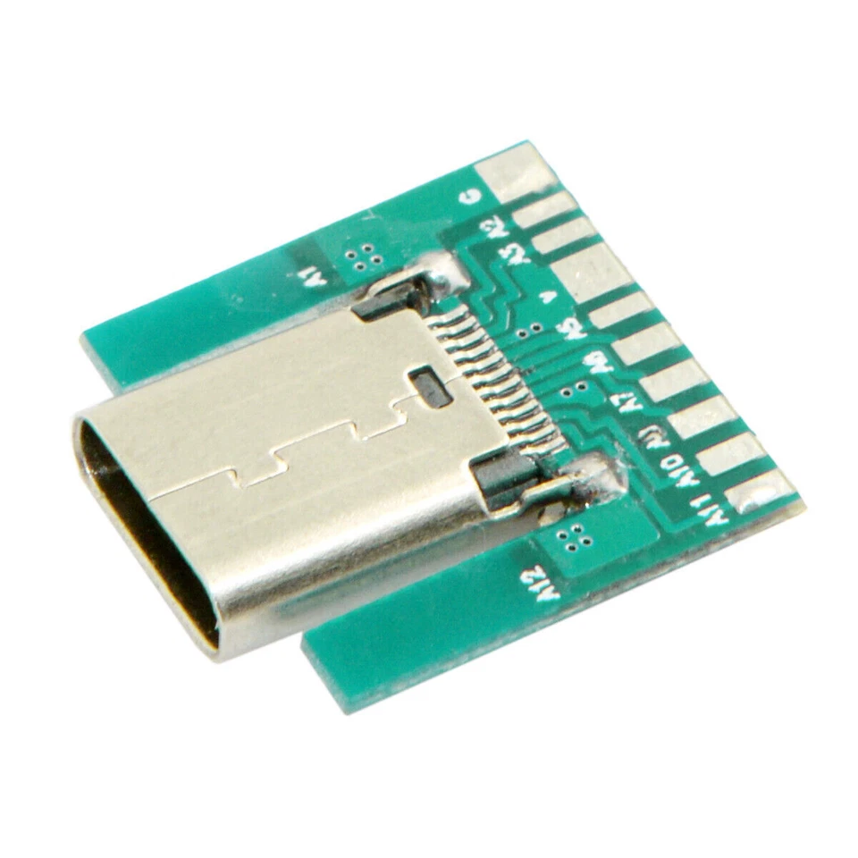 USB-C DIY 24pin USB 3.1 Type C Female Socket Connector type with PC Board - Image 2 of 4