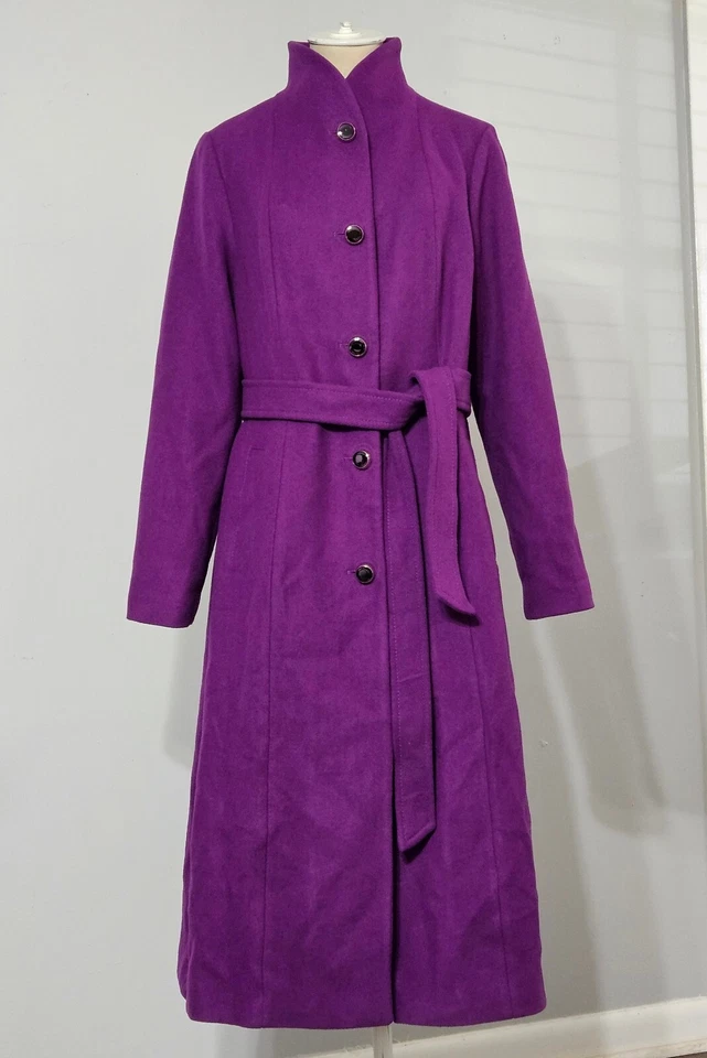 Maxi lana con cinturón Kate Spade New York en bergamota salvaje mediana