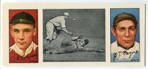 Dover reprint - 1912 T202 Hassan - Rube Marquard & John Meyers N.Y. Giants