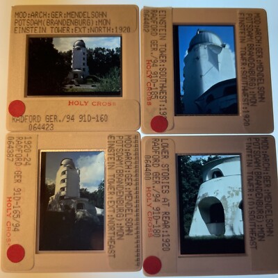 Erich Mendelsohn: Einstein Tower, Potsdam German Architecture 4 35mm Slides 2