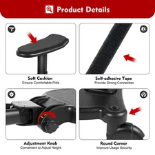 Stroller Board Universal Stroller Ride Board Buggy Wheeled Board Seat Ped