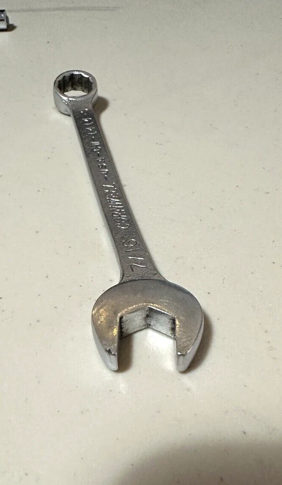 Cornwell 7/16" 12 Point Short Combination Wrench CW-1414S USA 5” - Image 4 of 4