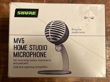 Shure MV5 Digital Condenser Microphone with Cardioid Home Studio Podcast