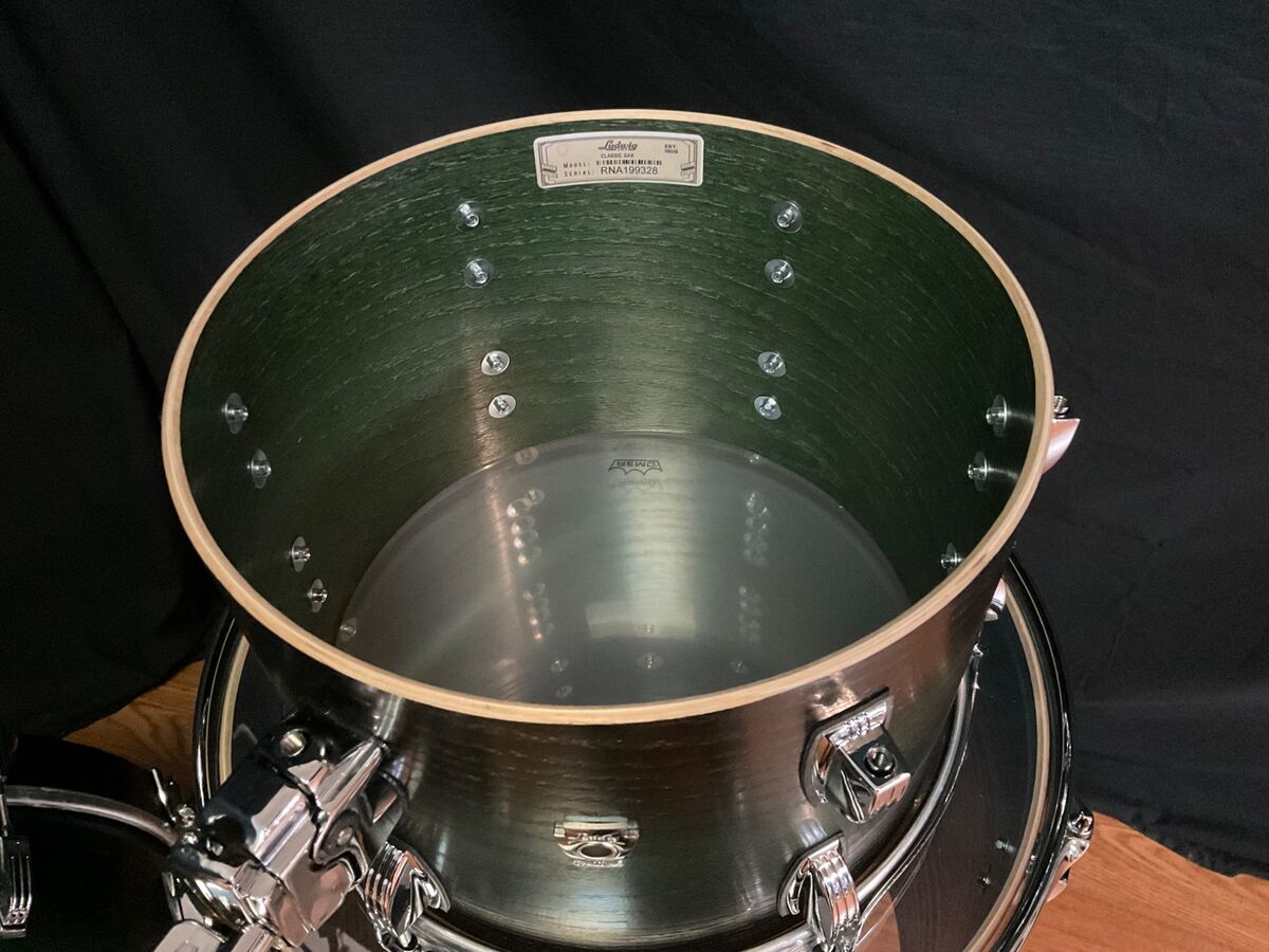 Ludwig Oak Classic 4-Piece Oak Shell Pack in Green Burst