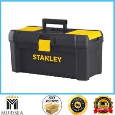 16 in. 2.1 Gallon Essential Durable Heavy Duty Home Tool Box with Lid Organizers