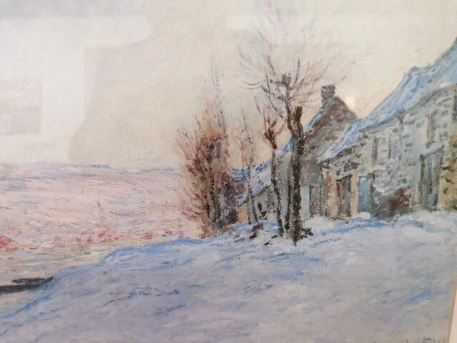 Lavacourt under Snow By Claude Monet 1881 Offset Lithograph Art Print - Image 2 of 4