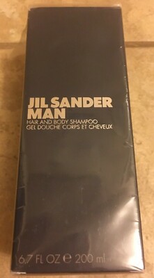 Jil Sander Man Hair and Body Shampoo for Men 6.7 fl oz NIB Classic Scent