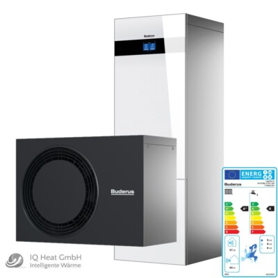 Buderus Luft Wärmepumpe Logaplus M Logatherm plus WLW186i-4 AR T180 weiss