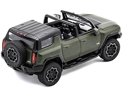 2023 GMC HUMMER EV SUV GREEN 1/64 DIECAST MODEL CAR BY GCD KS-049