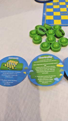 Cranium Grab & Go Checkers Extreme ~ neue Wendungen auf einem klassischen Spiel ~ 2 Spieler ~ 6+ - Bild 5 von 6